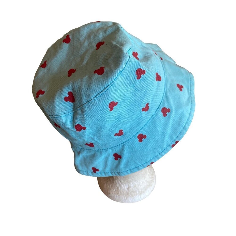 Disney Junk Food Blue Red Mickey Baby Toddler Bucket Hat One Size